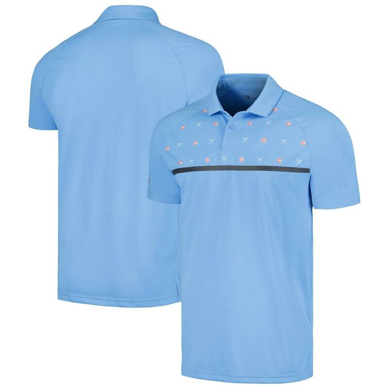 アンブランデッド レディース トップス プルオーバー スポーツシャツ Unbranded Men\u0027s Levelwear Light Blue Chicago Cubsector Batter Up Raglan Polo Cub Light 青み
