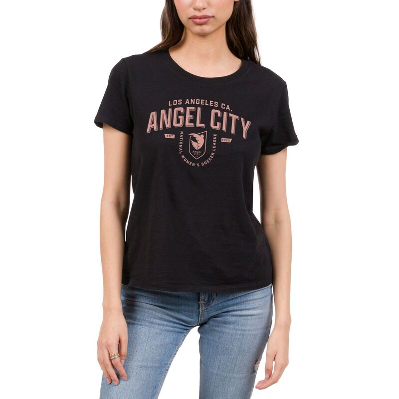 アニメキャラクター レディース トップス Tシャツ グラフィック Licensed Character Women's National Soccer League Angel City Graphic Tee Black ブラック