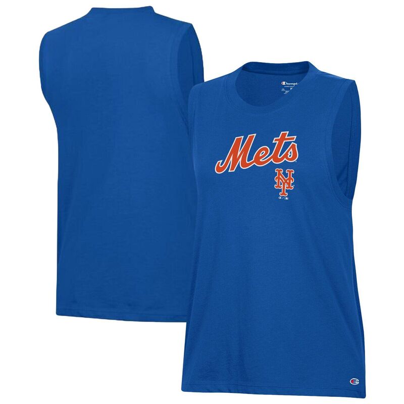 はやりっ子 レディース トップス プルオーバー Women\u0027s Champion Royal New York Mets Muscle Tank Top Met Blue 青み