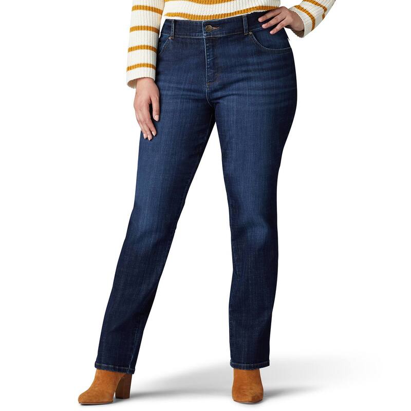 リー レディース ボトムス デニムパンツ リラックスフィット プラスサイズ ジーンズ Plusize LeeRelaxed Fit Straight-Leg Jeans Bewitched