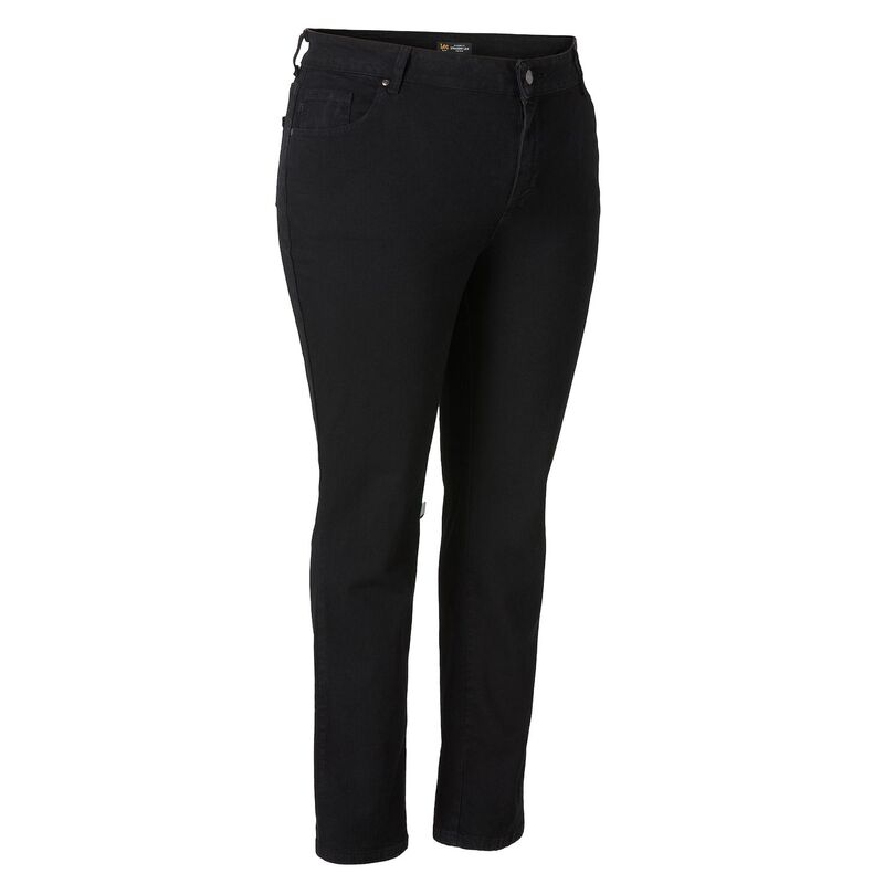 リー レディース ボトムス デニムパンツ リラックスフィット プラスサイズ ジーンズ Plusize LeeRelaxed Fit Straight-Leg Jeans Black Onyx ブラック