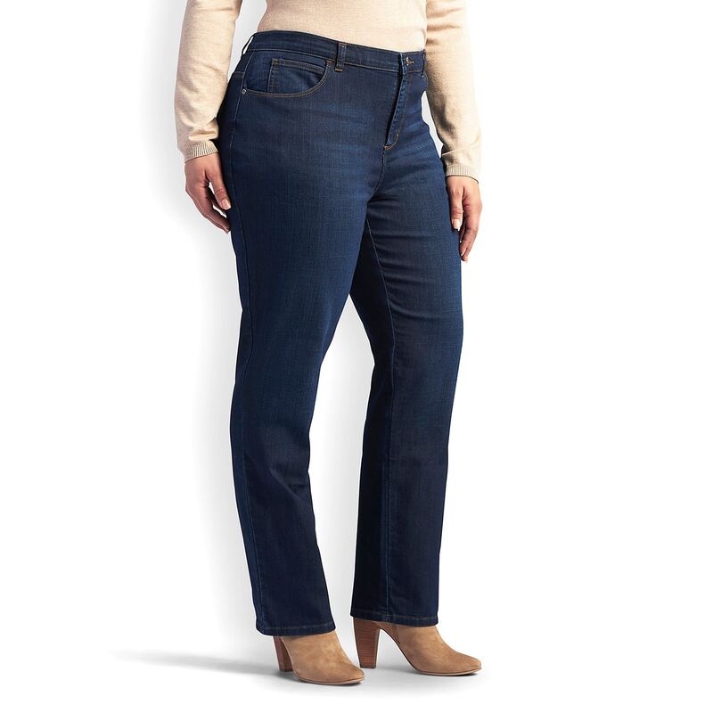 リー レディース ボトムス デニムパンツ リラックスフィット プラスサイズ ジーンズ Plusize LeeRelaxed Fit Straight-Leg Jeans Verona|ReVida 店
