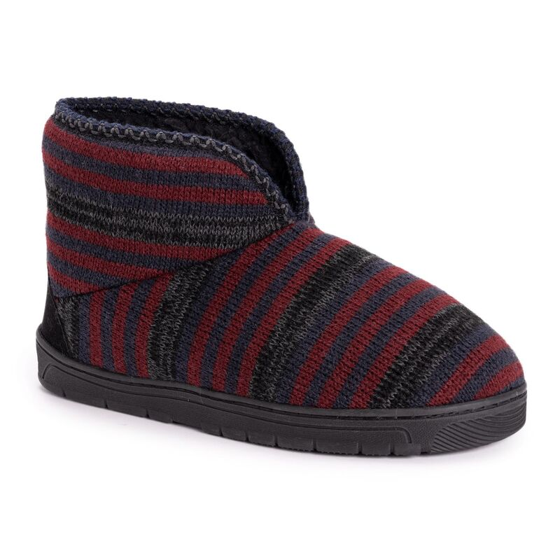 ムクルクス メンズ シューズ サンダル ブーツ MUK LUKSR Mark Men's Bootie Slippers Ebony Chianti