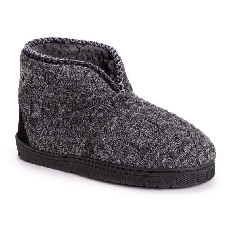 ムクルクス メンズ シューズ サンダル ブーツ MUK LUKSR Mark Men's Bootie Slippers Gray Marl グレー