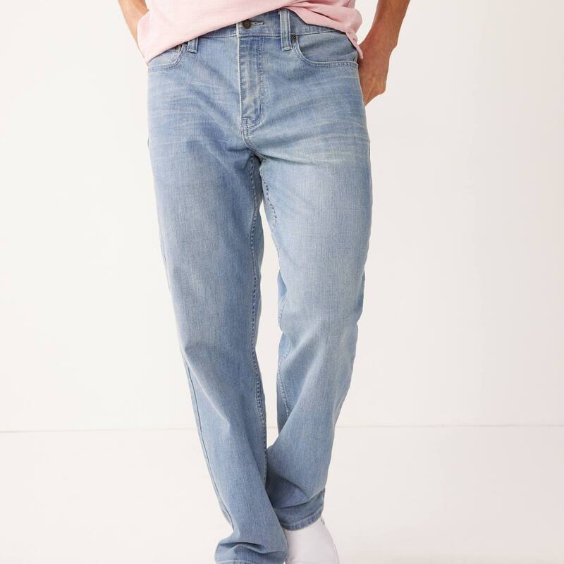 ソノマ レディース ボトムス デニムパンツ ジーンズ Men'sonoma Goods For Lifeveryday Relaxed Straight Fit Jeans Light Wash｜ReVida 店