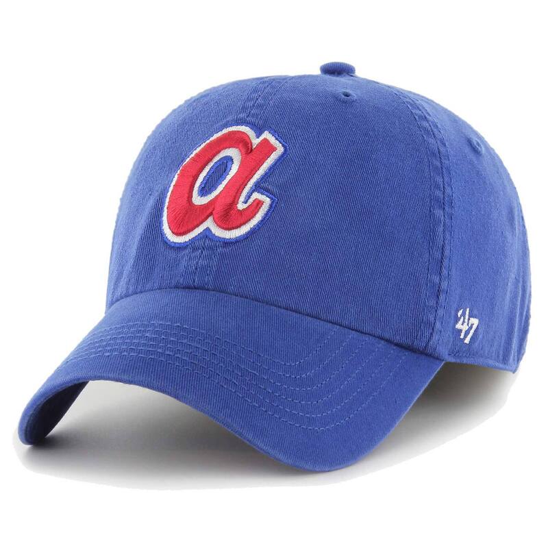 アンブランデッド レディース アクセサリー 帽子 Unbranded Men's '47 Royal Atlanta Braves Cooperstown Collection Franchise Fitted Hat Brv Blue ブルー