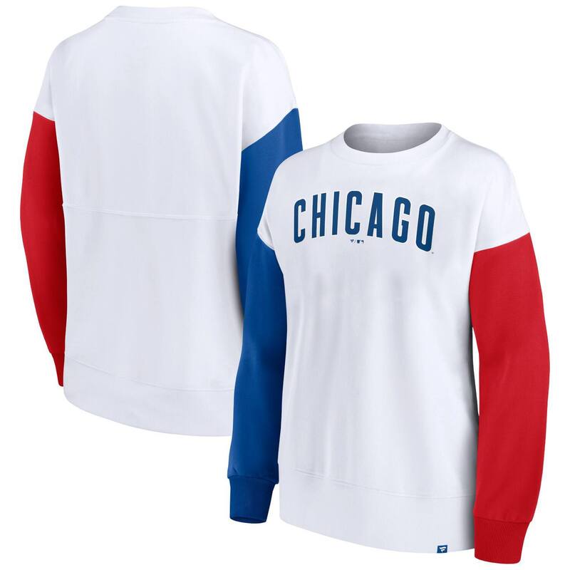 アンブランデッド レディース アウター ニット・セーター スウェット シャツ Unbranded Women's Fanatics Branded White Chicago Cubseries Pullover Sweatshirt Cub White ホワイト