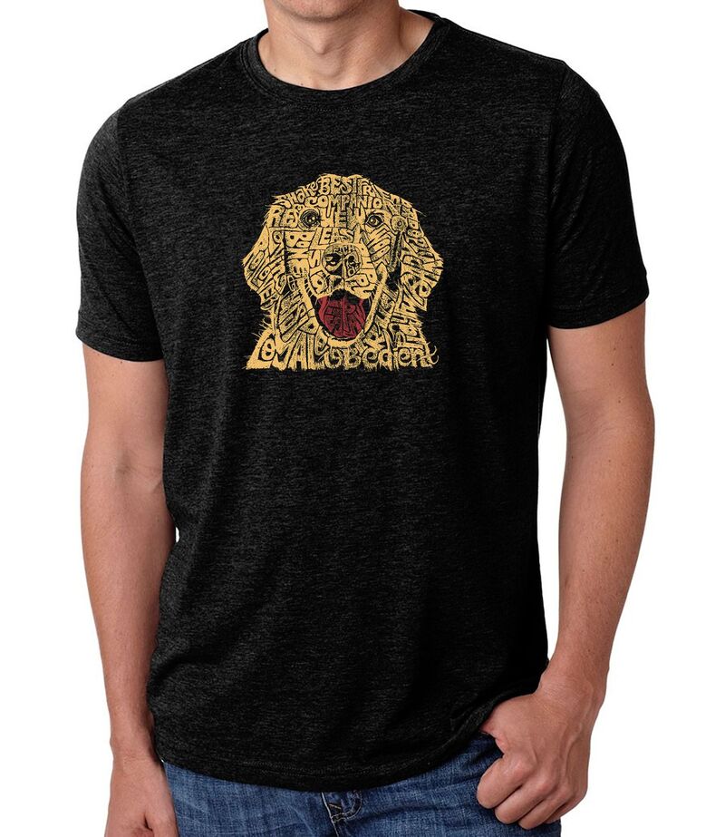 エルエーポップアート レディース トップス Tシャツ LA Pop Art Dog - Men's Premium Blend Word Art-Shirt Black ブラック 8,174円