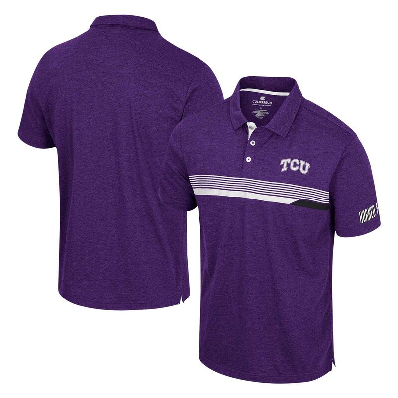 コロシアム レディース トップス Tシャツ ポロシャツ Men's Colosseum Purple TCU Horned Frogs No Problemo Polo Tcu Purple パープル 9,605円