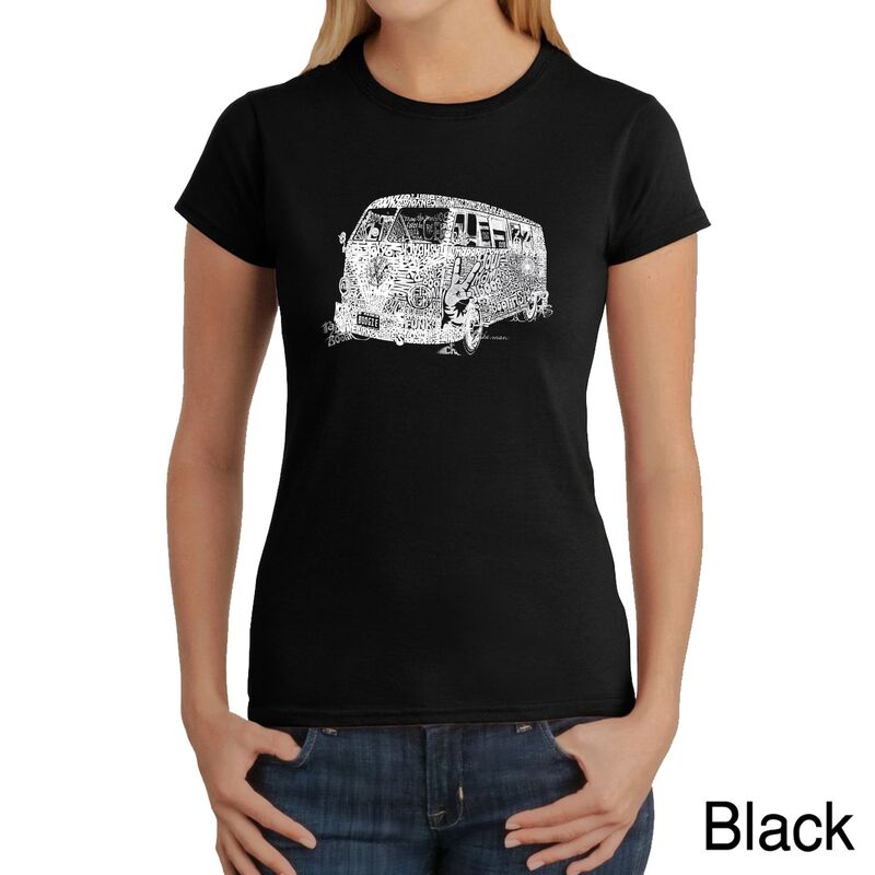 エルエーポップアート レディース トップス Tシャツ LA Pop Arthe 70S - Womens Word Art-Shirt Black ブラック