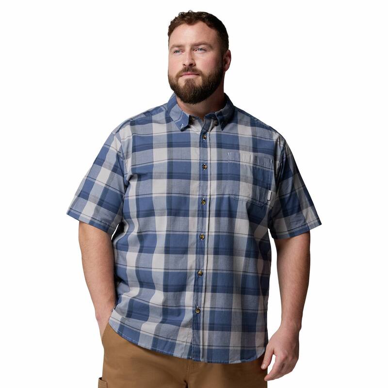 コロンビア レディース トップス Tシャツ トール ダウン Big \u0026 Tall Columbia Rapid Rivers Regular-Fit Woven Button-Down Shirt Dark Mountain Plaid チェック