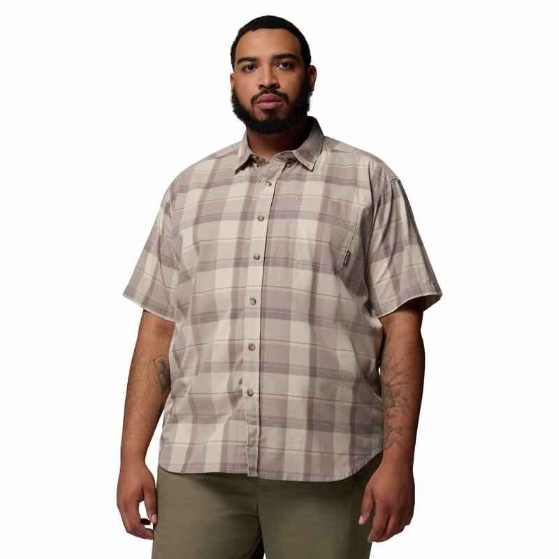 コロンビア レディース トップス Tシャツ トール ダウン Big \u0026 Tall Columbia Rapid Rivers Regular-Fit Woven Button-Down Shirt Flint Grey Plaid グレー