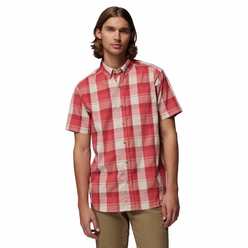 コロンビア レディース トップス Tシャツ トール ダウン Big \u0026 Tall Columbia Rapid Rivers Regular-Fit Woven Button-Down Shirt Wash Red Plaid レッド