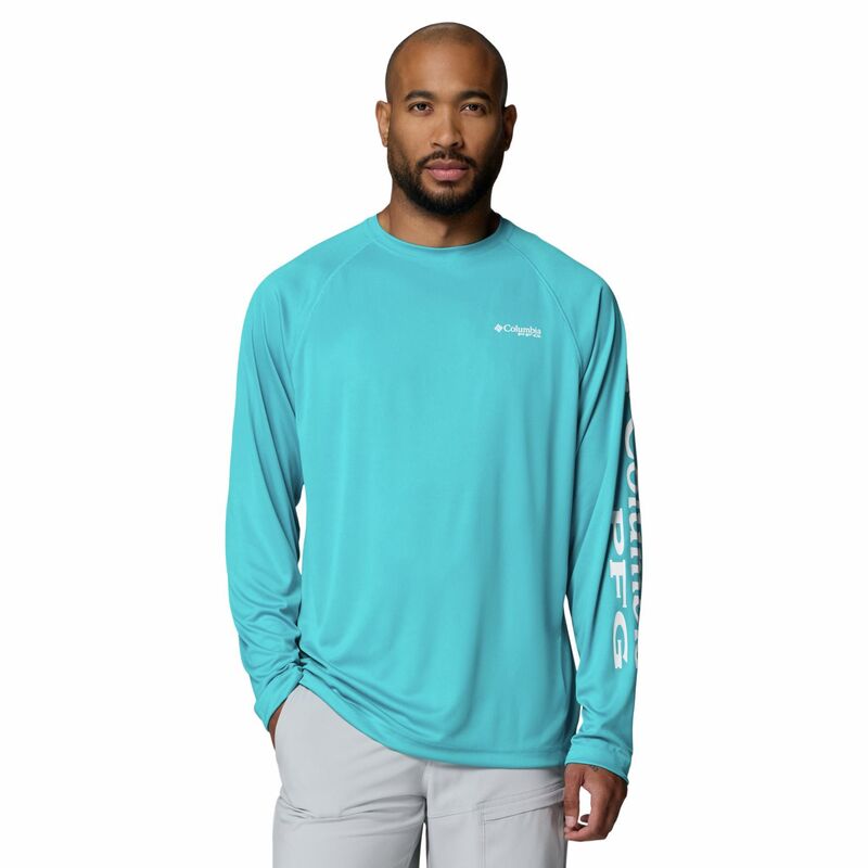 コロンビア レディース トップス プルオーバー トール Men\u0027s Big \u0026 Tall Columbia Terminal Tackle Shirt Ocean Teal White 白いこと