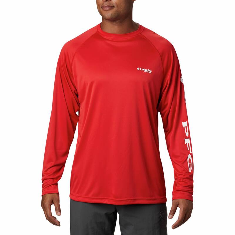 コロンビア レディース トップス プルオーバー トール Men\u0027s Big \u0026 Tall Columbia Terminal Tackle Shirt Red Spark 赤いこと