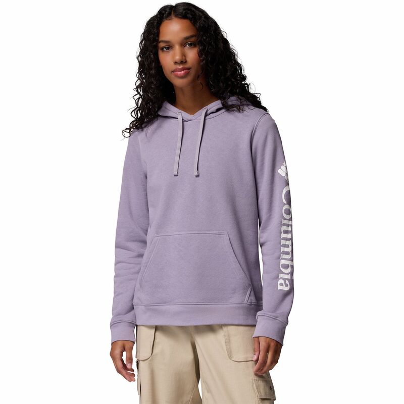 コロンビア レディース トップス Tシャツ パーカー グラフィック Women's Columbia TREK Graphic Hoodie Shale Purple Gem パープル｜ReVida 店