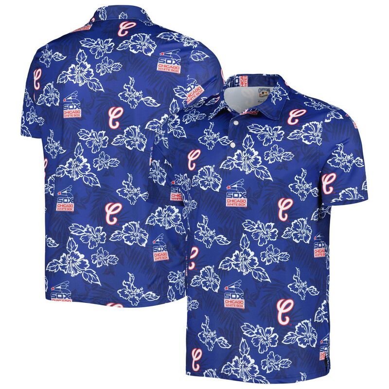 レインスプーナー レディース トップス Tシャツ ポロシャツ プリント Men's Reyn Spooner Navy Chicago White Sox Cooperstown Collection Puamana Print Polo Sox Navy ネイビー
