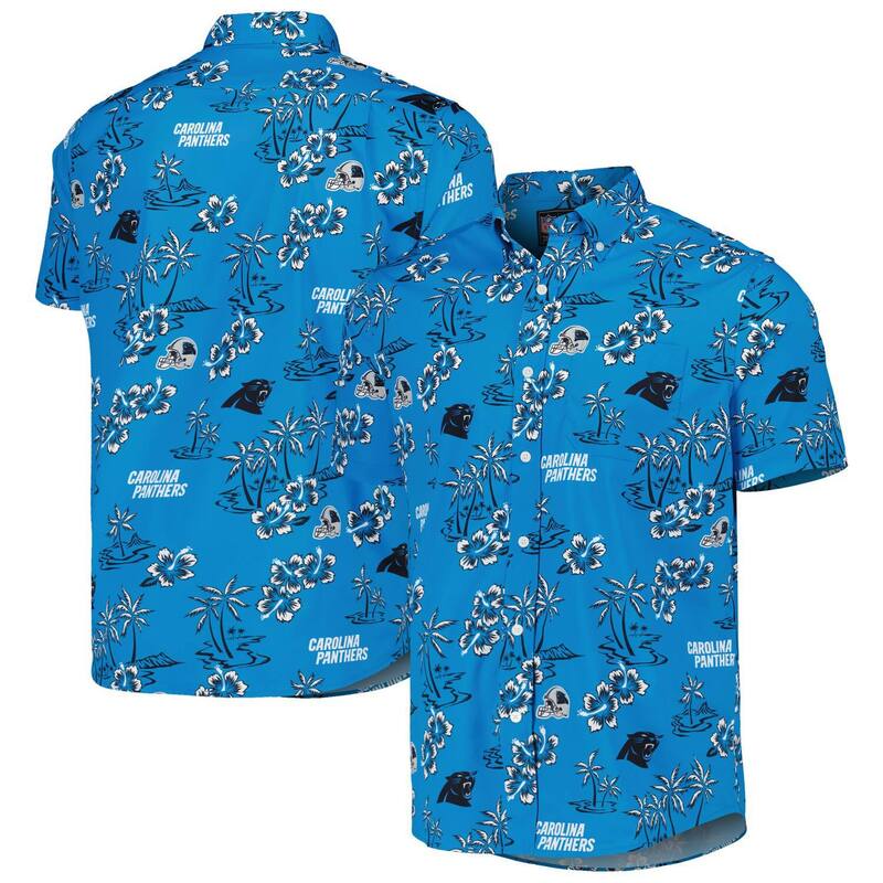 レインスプーナー レディース トップス Tシャツ Men's Reyn Spooner Blue Carolina Panthers Kekai Button-Up Shirt Pth Blue ブルー