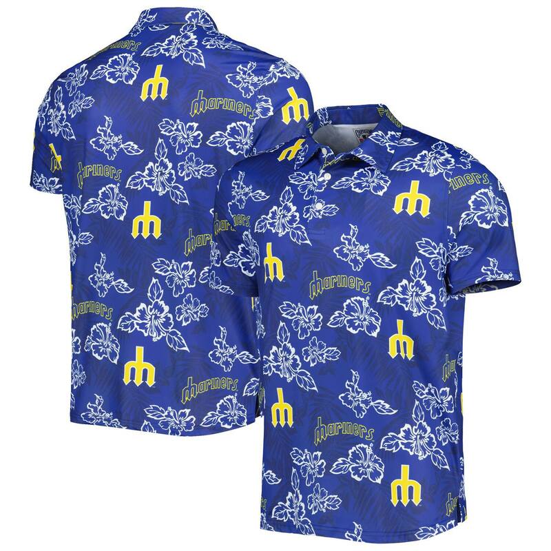 レインスプーナー レディース トップス Tシャツ ポロシャツ プリント Men's Reyn Spooner Navy Seattle Mariners Cooperstown Collection Puamana Print Polo Mns Navy ネイビー
