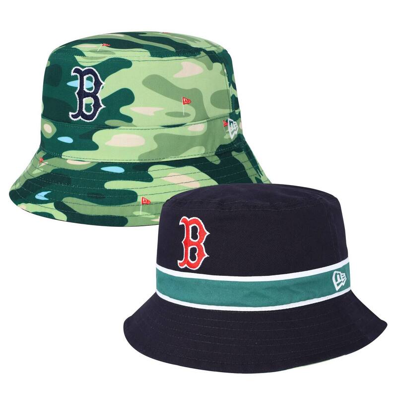 ニューエラ レディース アクセサリー 帽子 Men's New Era Navy Boston Red Sox Reverse Bucket Hat Rsx Navy ネイビー