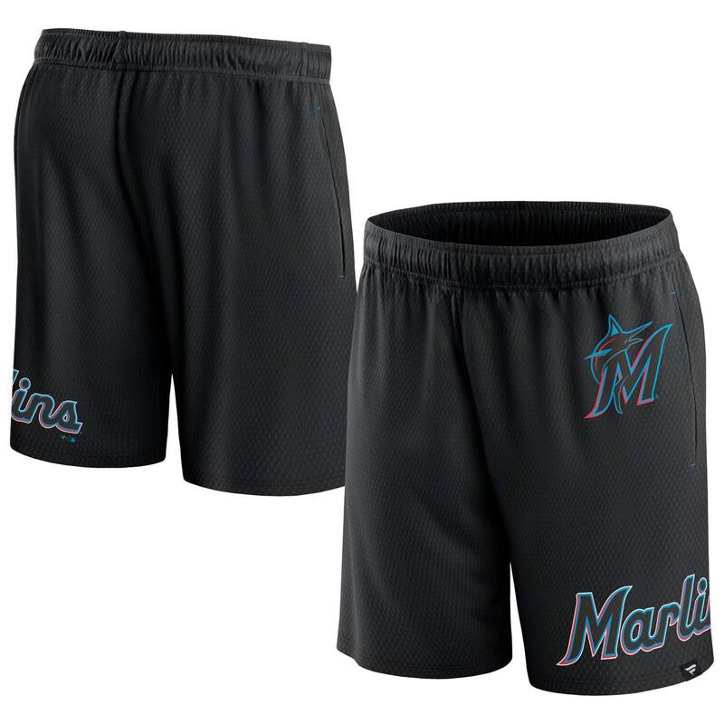 アンブランデッド レディース ボトムス ハーフパンツ・ショーツ メッシュ ショートパンツ Unbranded Men's Fanatics Branded Black Miami Marlins Clincher Meshorts Mrl Black ブラック