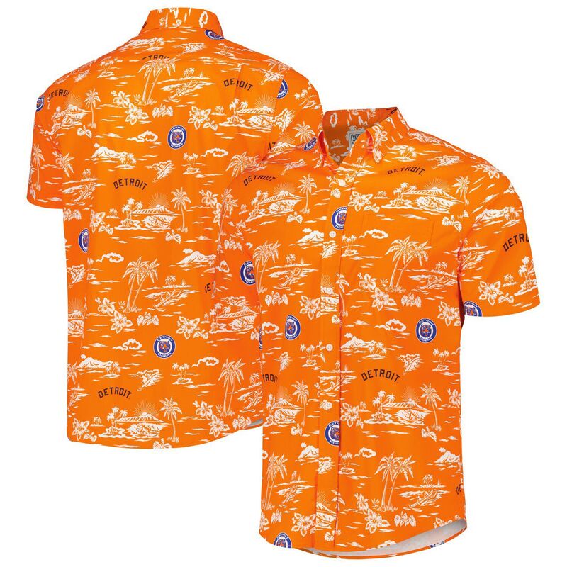 レインスプーナー レディース トップス Tシャツ ダウン Men's Reyn Spooner Orange Detroitigers Kekai Button-Down Shirtgr Orange オレンジ