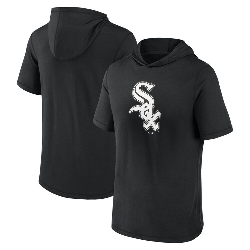 アンブランデッド レディース トップス Tシャツ パーカー Unbranded Men's Fanatics Branded Black Chicago White Sox Short Sleeve Hoodie T-Shirt Sox Black ブラック｜ReVida 店