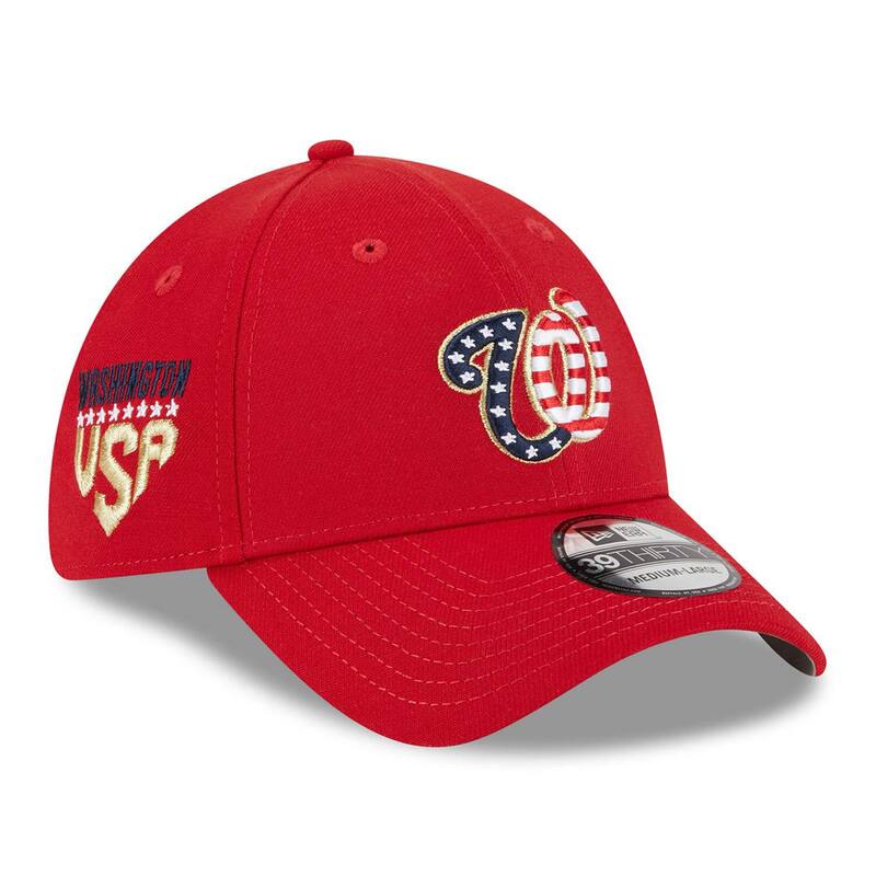 ニューエラ レディース アクセサリー 帽子 Men's New Era Red Washingtonationals 2023 Fourth of July 39THIRTY Flex Fit Hat Nat Red レッド