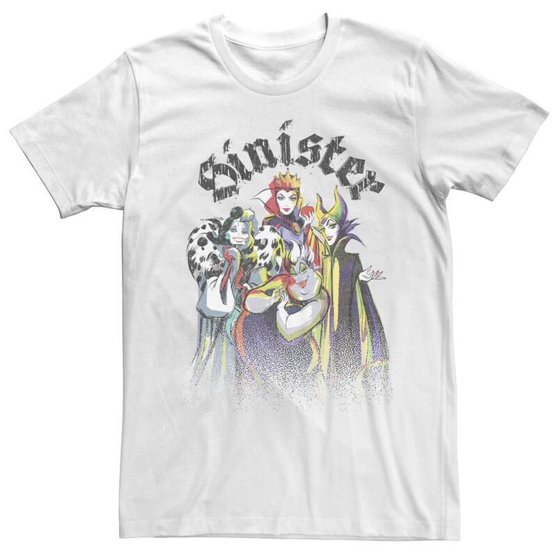 ディズニー レディース トップス Tシャツ Men's Disney Villainsinister Group Tee White ホワイト