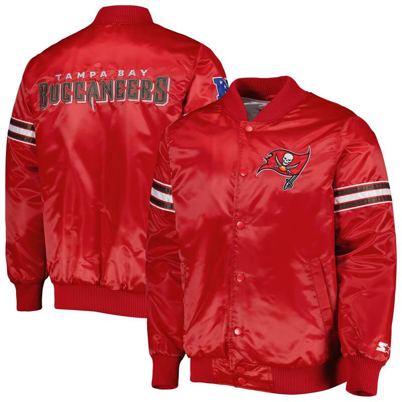 【送料無料】 スターター レディース ジャケット・ブルゾン アウター Men's Starter Red Tampa Bay Buccaneers The Pick and Roll Full-Snap Jacket Buc Red