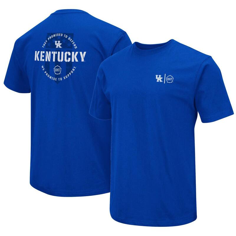 コロシアム レディース トップス Tシャツ Men's Colosseum Royal Kentucky Wildcats OHT Military Appreciation T-Shirt Ken Blue ブルー