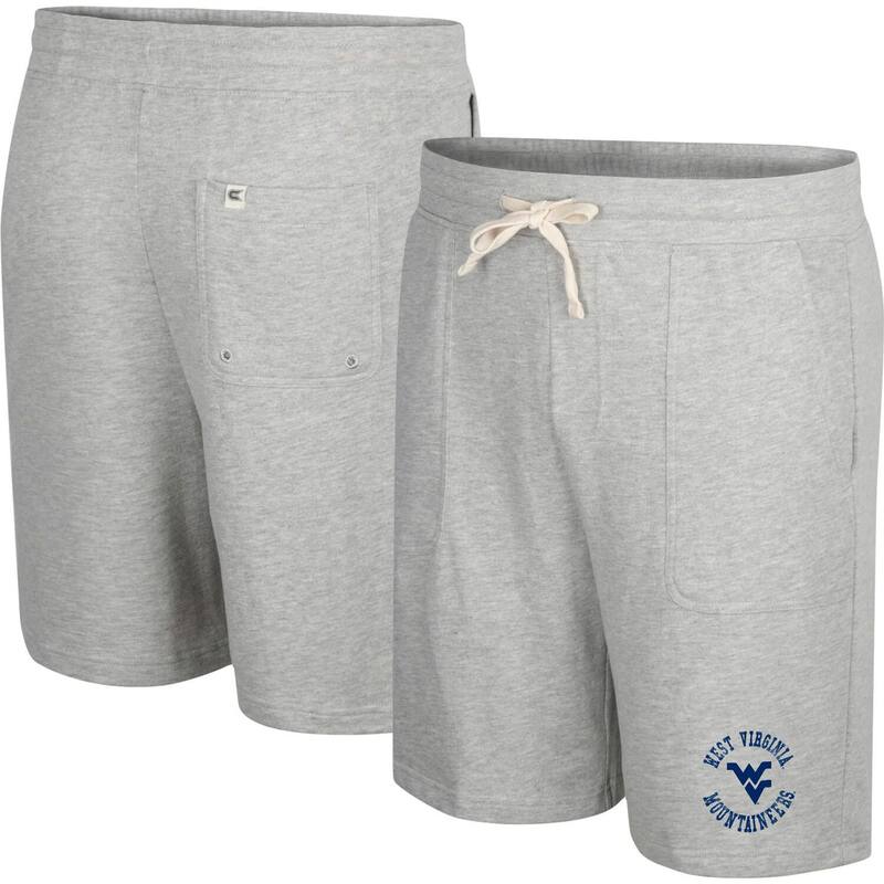 コロシアム レディース ボトムス ハーフパンツ・ショーツ パイル ショートパンツ Men's Colosseum Heather Gray West Virginia Mountaineers Love To Hear This Terry Shorts Wvu Grey グレー