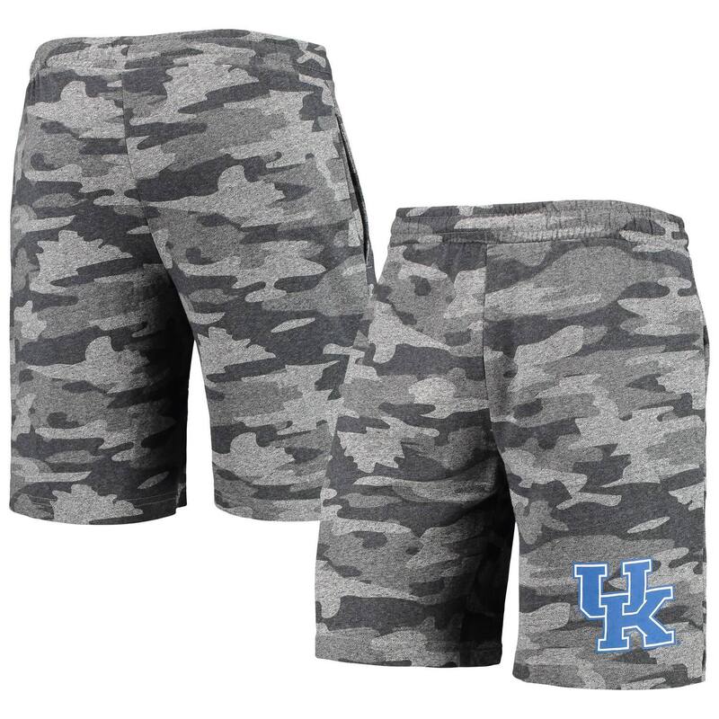 アンブランデッド レディース ボトムス ハーフパンツ・ショーツ パイル ショートパンツ Unbranded Men's Conceptsport Charcoal/Gray Kentucky Wildcats Camo Backup Terry Jam Lounge Shorts Ken Charco チャコール 8,386円