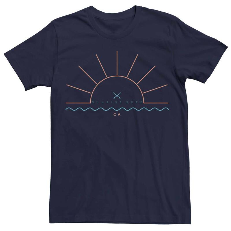 アニメキャラクター レディース トップス Tシャツ グラフィック Licensed Character Men'sunrise Surf CA Graphic Tee Navy ネイビー