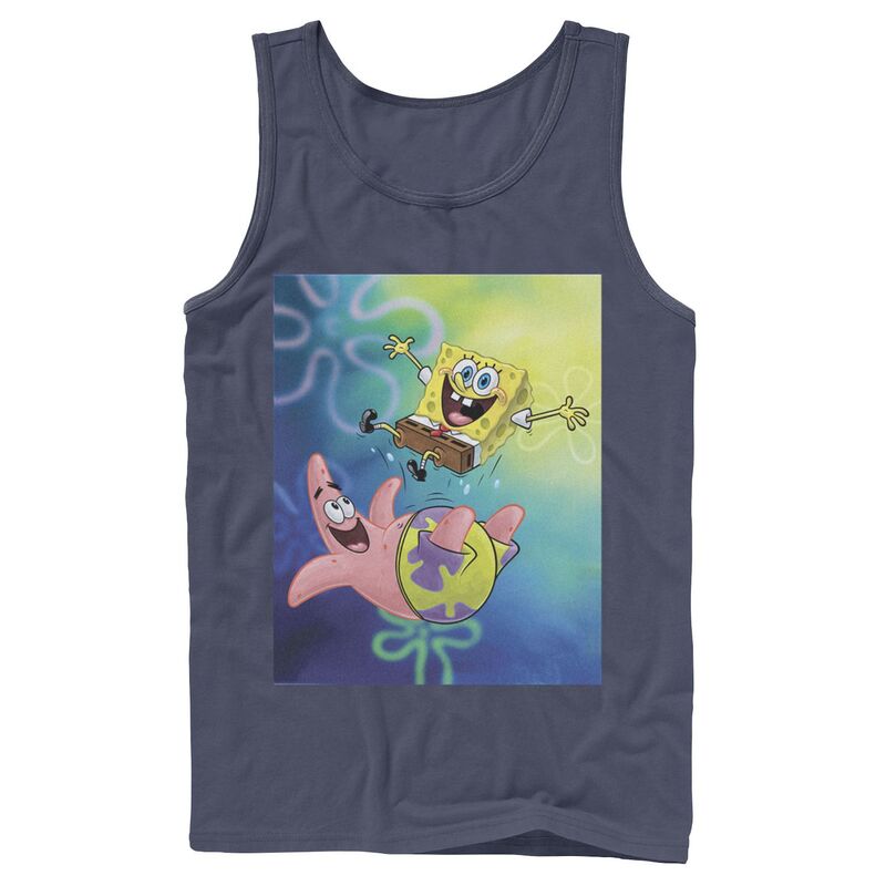ニコロデオン レディース トップス Tシャツ パンツ グラフィック Men's Nickelodeon Spongebob Squarepants Patrickstar Best Buddies Graphic Tank Top Navy ネイビー
