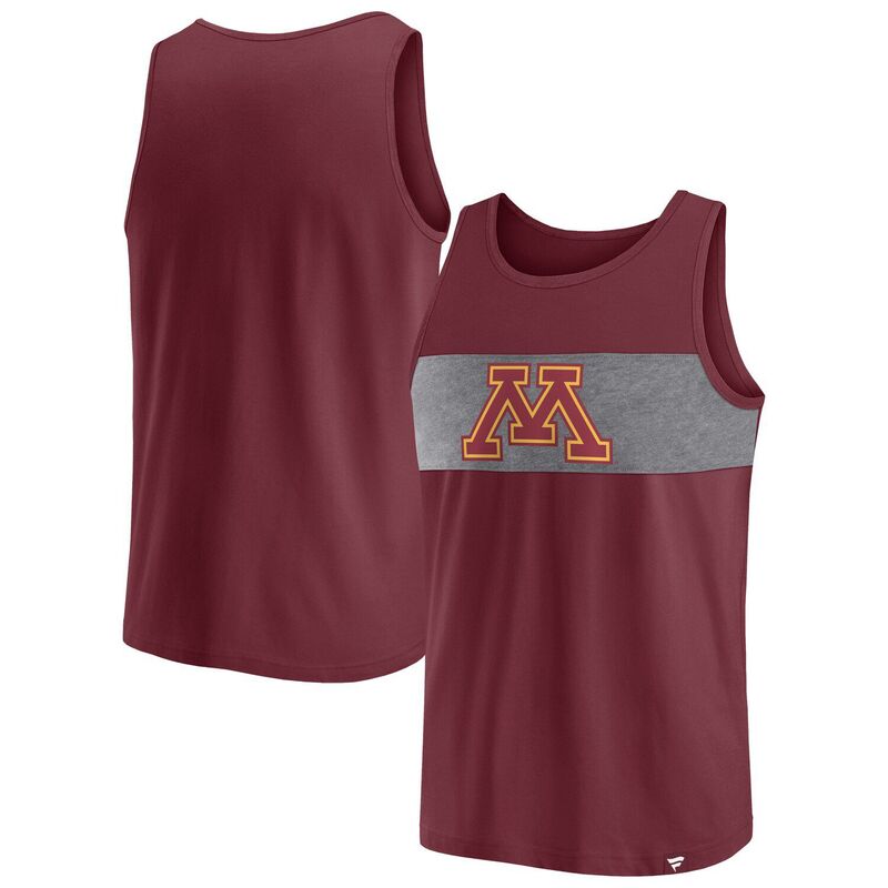 ファナティクス レディース トップス Tシャツ Men's Fanatics Maroon Minnesota Golden Gophers Perfect Changeover Tank Top Min Red レッド