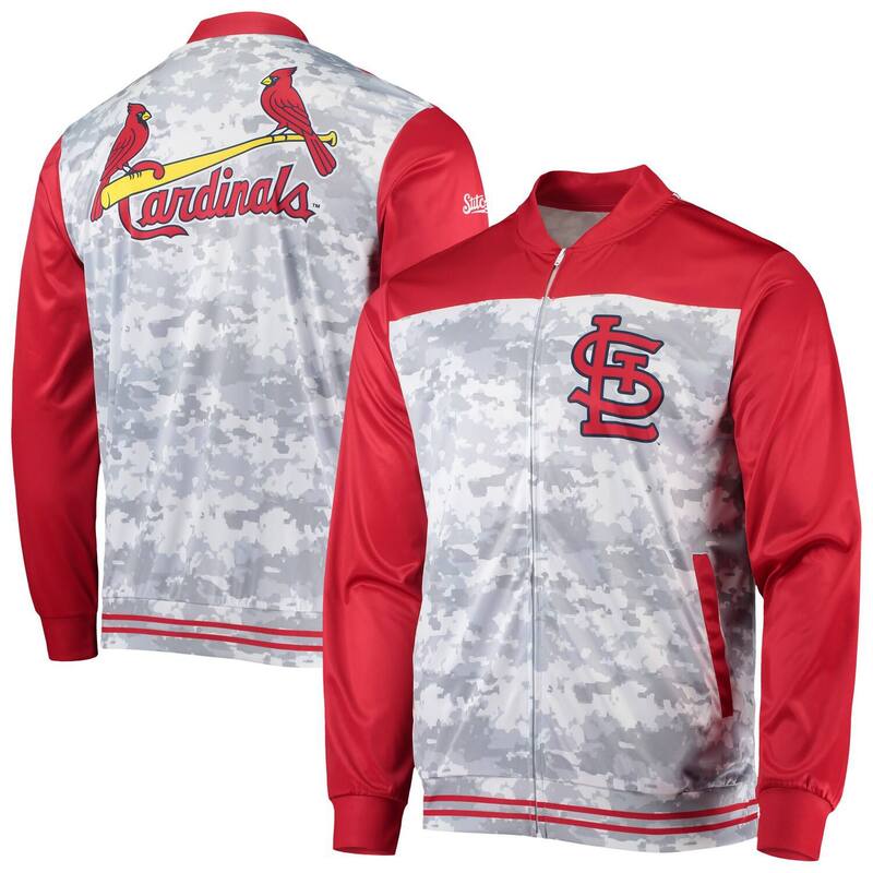 【送料無料】 スティッチーズ レディース ジャケット・ブルゾン アウター Men's Stitches Red St. Louis Cardinals Camo Full-Zip Jacket Crd Red