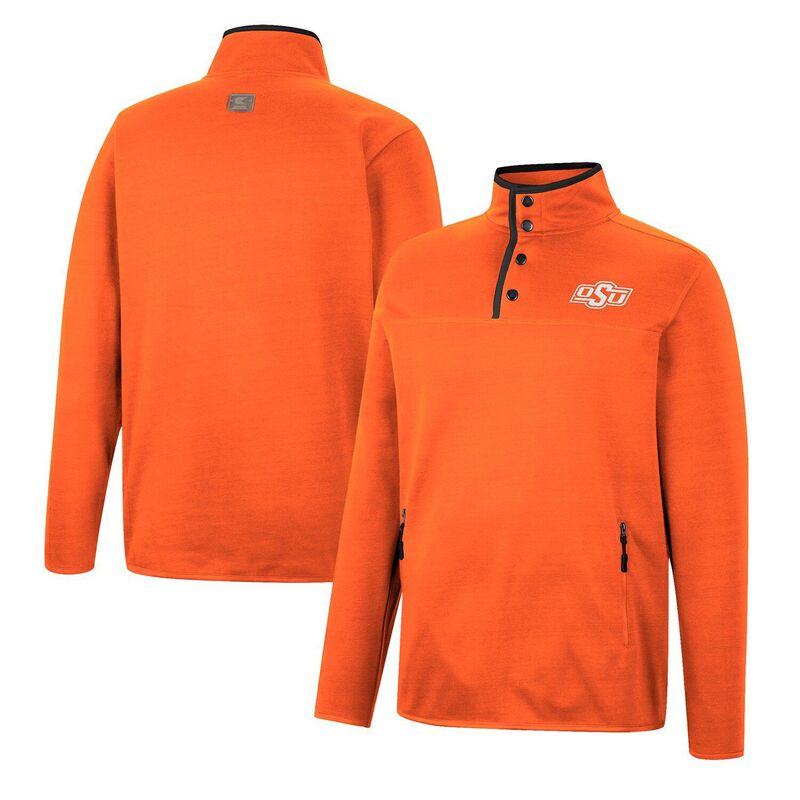 円形劇場 レディース アウター 上衣・上衣 Men\u0027s Colosseum Orange Oklahoma State Cowboys Rebound Quarter-Snap Jacket Oks Orange オレンジ色
