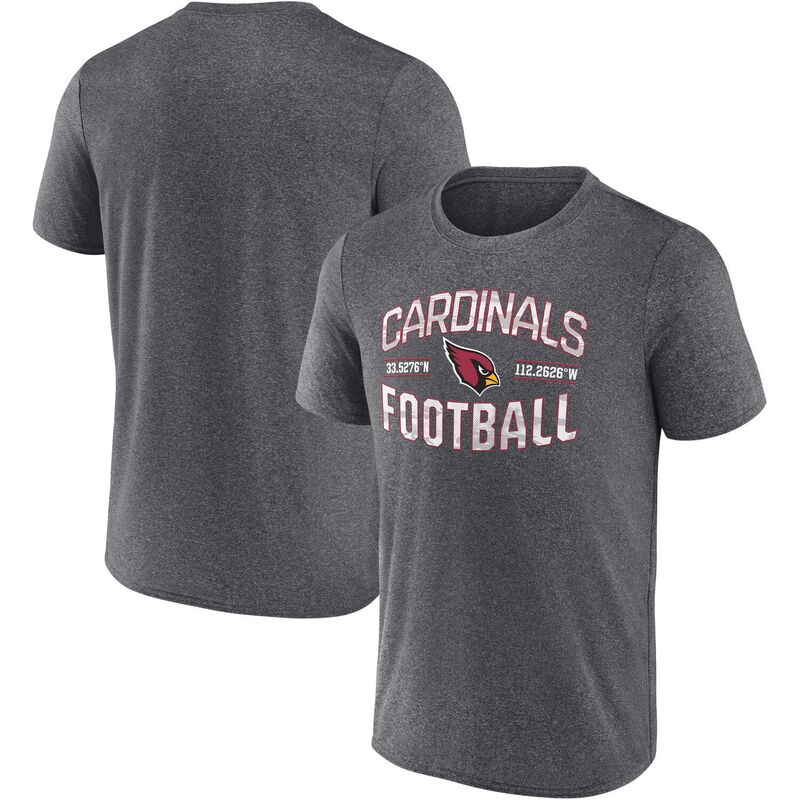 アンブランデッド レディース トップス Tシャツ Unbranded Men's Fanatics Branded Heathered Charcoal Arizona Cardinals Wanto Play T-Shirt Acr Charco チャコール