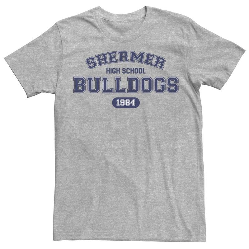 アニメキャラクター レディース トップス Tシャツ Licensed Character Men's Breakfast Club Shermer High Bulldogs Tee Athletic Heather ヘザー｜ReVida 店
