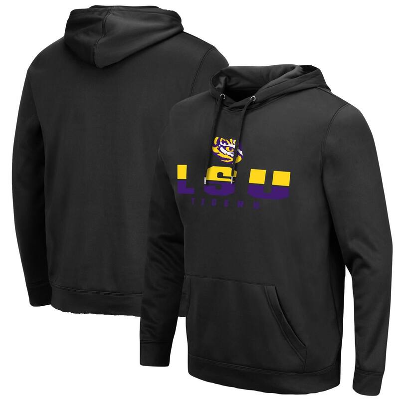 コロシアム レディース トップス Tシャツ パーカー Men Colosseum Black LSU Tigers Lantern Pullover Hoodie Lsu Black ブラック