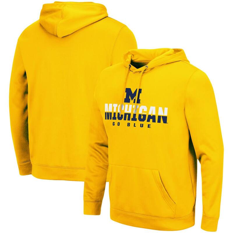 コロシアム レディース トップス Tシャツ パーカー Men's Colosseumaize Michigan Wolverines Lantern Pullover Hoodie Mic Gold ゴールド