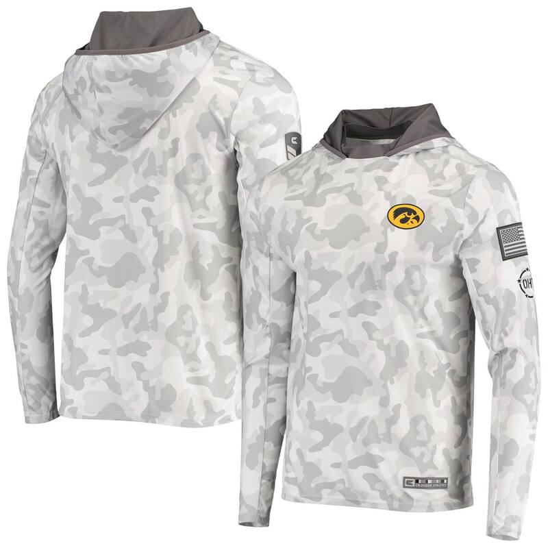 コロシアム レディース トップス Tシャツ パーカー Men's Colosseum Arcticamo Iowa Hawkeyes OHT Military Appreciation Long Sleeve Hoodie Top Iwa Multi マルチカラー