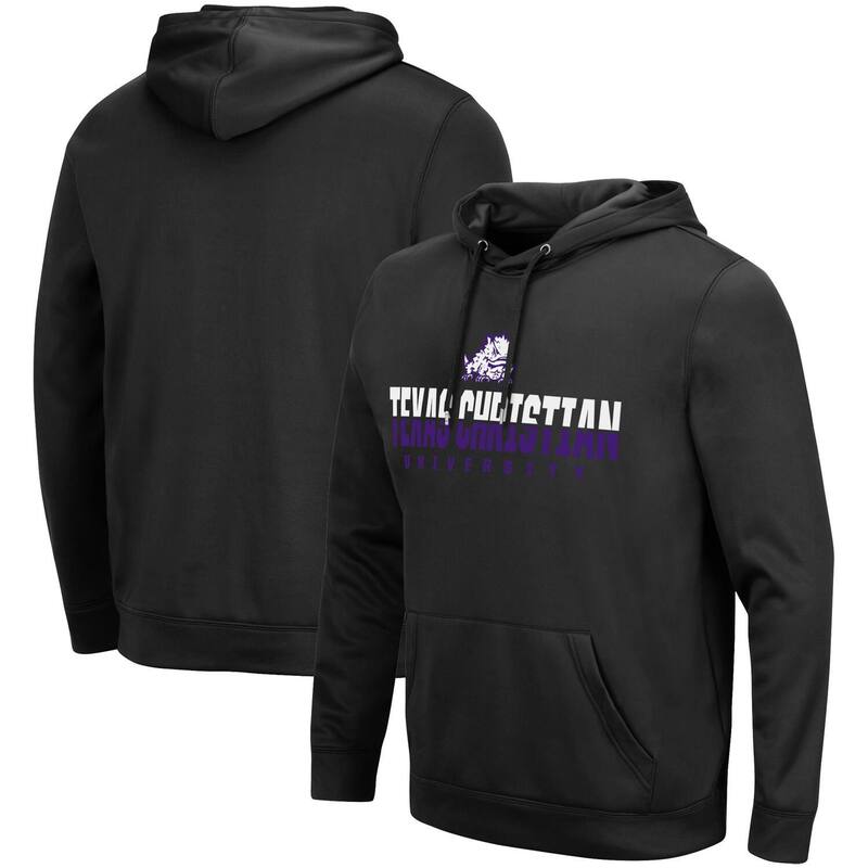 コロシアム レディース トップス Tシャツ パーカー Men Colosseum Black TCU Horned Frogs Lantern Pullover Hoodie Tcu Black ブラック