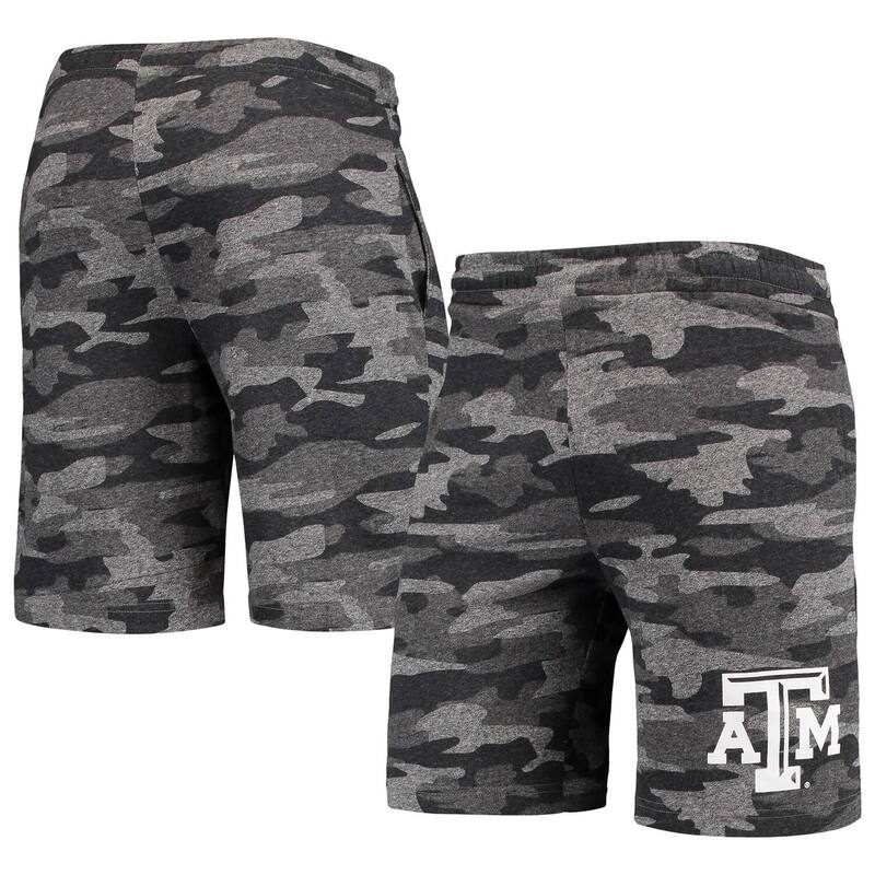 アンブランデッド レディース ボトムス ハーフパンツ・ショーツ パイル ショートパンツ Unbranded Men's Conceptsport Charcoal/Gray Texas A&M Aggies Camo Backup Terry Jam Lounge Shorts Tam Charco チャコール