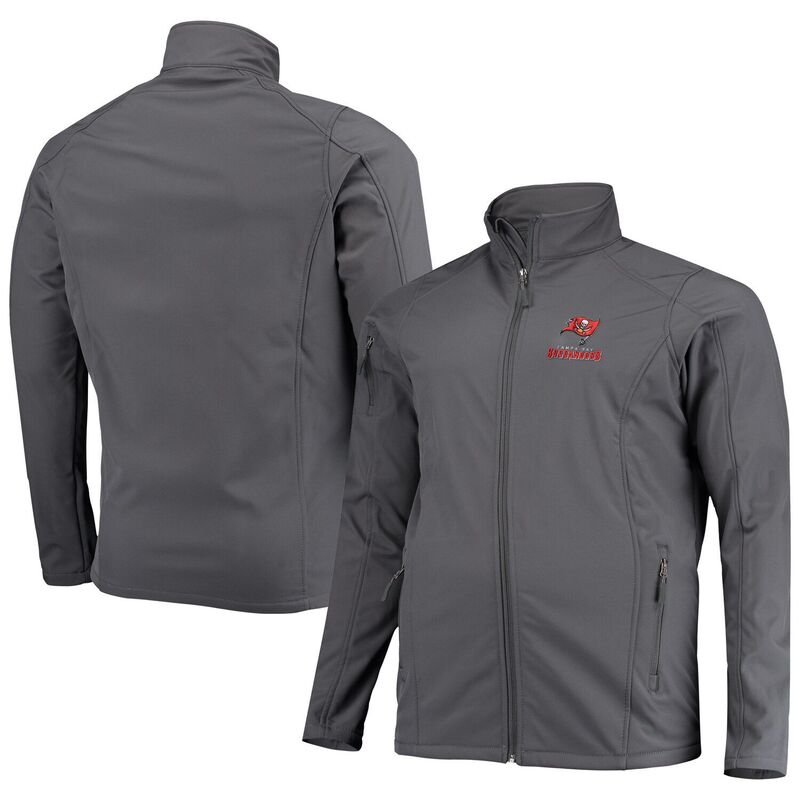【送料無料】 アンブランデッド レディース ジャケット・ブルゾン アウター Men's Dunbrooke Pewter Tampa Bay Buccaneers Big & Tall Sonoma Softshell Full-Zip Jacket Buc Charco