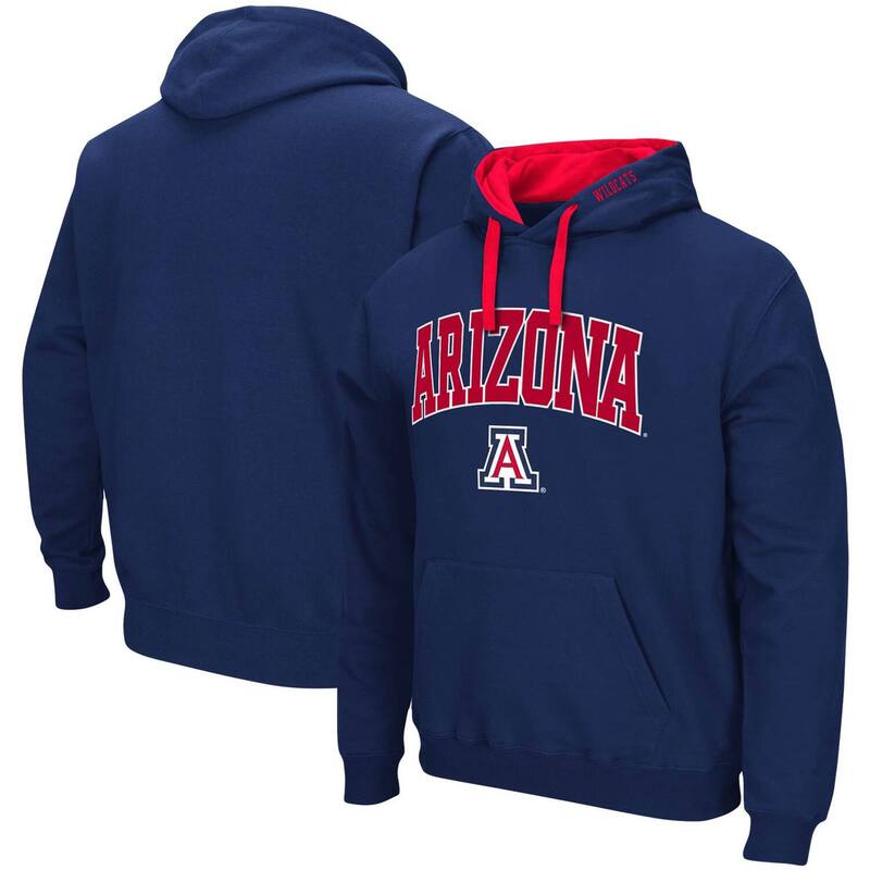 コロシアム レディース トップス Tシャツ トール ロゴ パーカー Men Colosseum Navy Arizona Wildcats Big \u0026 Tall Arch \u0026 Logo 2.0 Pullover Hoodie Arz Navy ネイビー