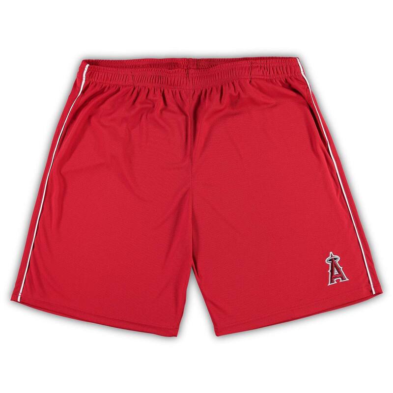 プロファイル レディース ボトムス ハーフパンツ・ショーツ メッシュ トール ショートパンツ Profile Men's Red Los Angeles Angels Big & Tall Meshorts Ang Red レッド