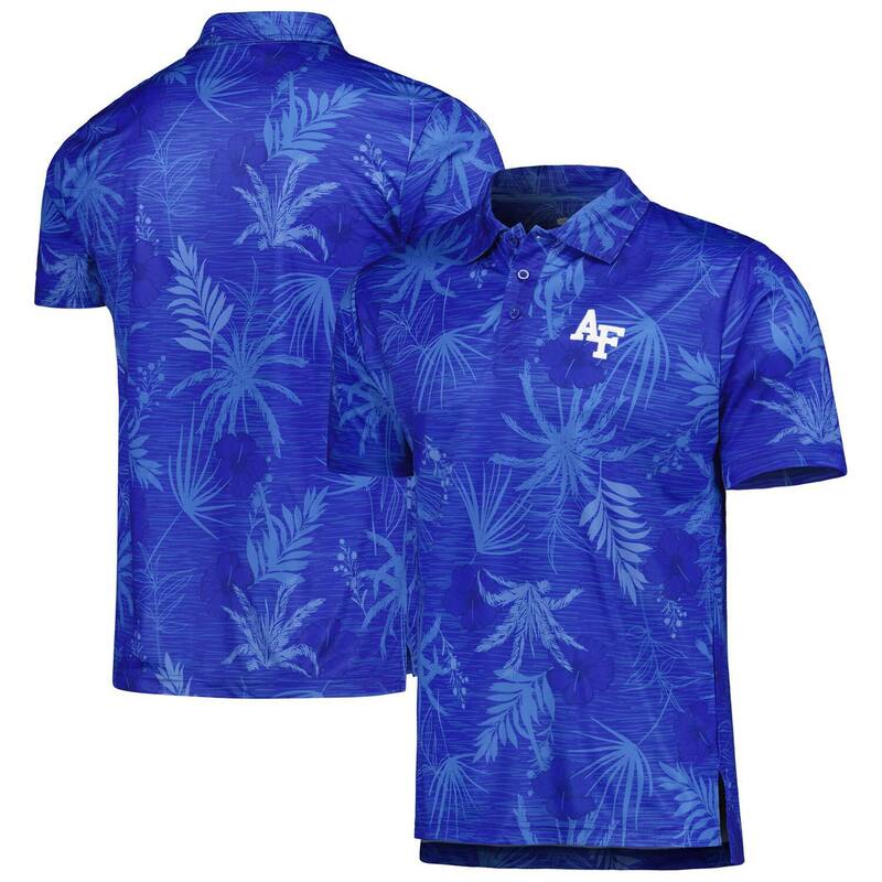 円形劇場 レディース トップス プルオーバー スポーツシャツ Men\u0027s Colosseum Royal Air Force Falcons Palms Team Polo Afa Blue 青色