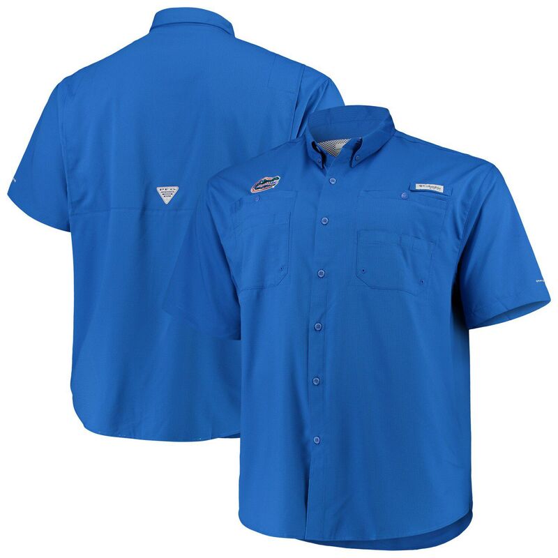 コロンビア レディース トップス Tシャツ トール ダウン Men's Columbia Royal Florida Gators Big & Tall Collegiate Tamiami Button-Down Shirt Fld Blue ブルー